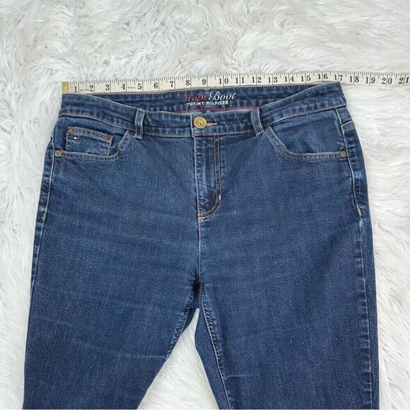 Tommy Hilfiger Women’s Blue Hope Bootcut Y2K Retro Jeans 14S/W34/L28.5 - Picture 9 of 12